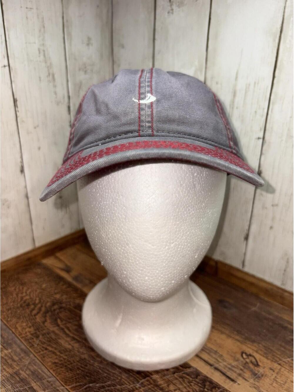 Nantucket Island MA Adjustable Hat Strapback Cap Gray/Red Stitch Massachusetts
